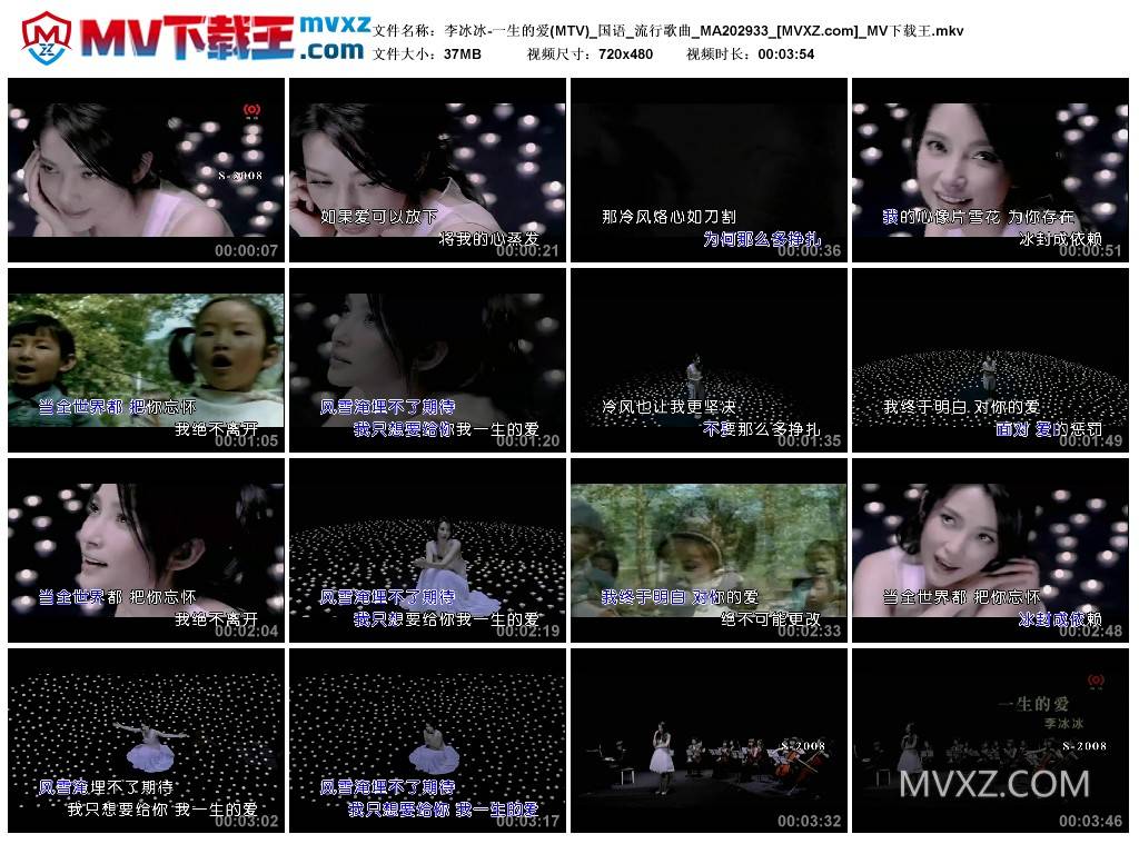 李冰冰-一生的爱(MTV)_国语_流行歌曲_MA202933